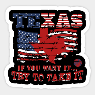 American Flag Texas Gift Idea Civil War Sticker